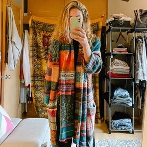 Free People Multicolor Knit Cardigan